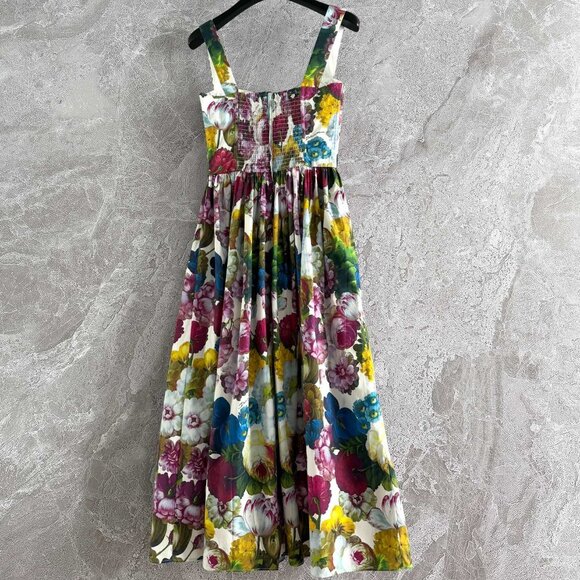 DOLCE & GABBANA Night Flower Print Bustier Dress - Picture 11 of 11